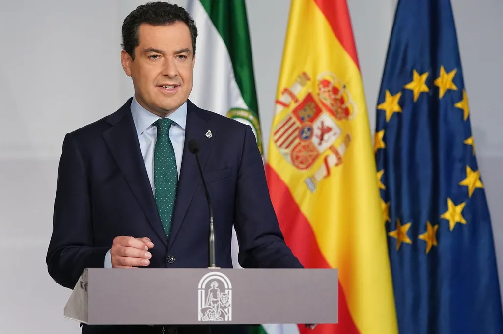 juan Manuel Moreno Bonilla Critica al Gobierno central sobre el tema del tren litoral