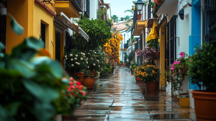 Estepona en aviso amarillo por lluvias fuertes el Día de Andalucía 1