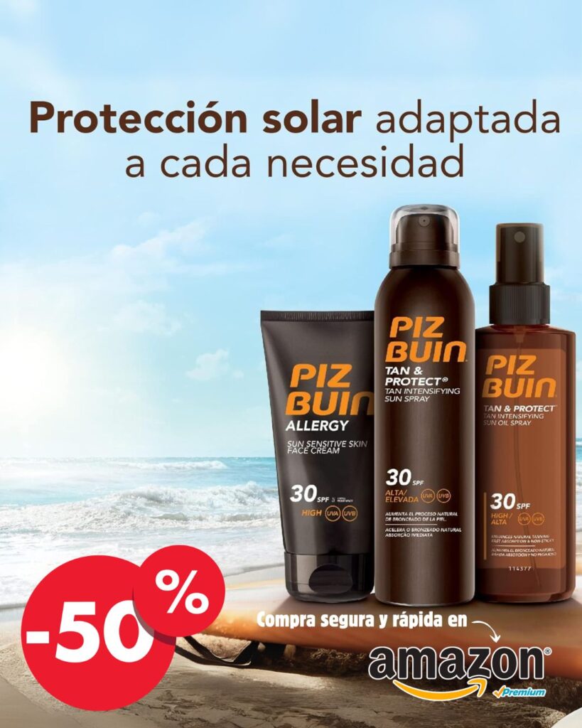 Anuncios Amazon - Piz Buin