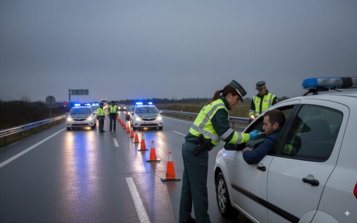 choque mortal en Estepona - Control de alcoholemia