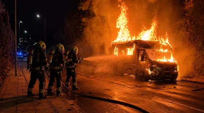 Dos autocaravanas quedan destruidas por un incendio en el Camino de Brijan de Estepona autocaravanas quedan destruidas
