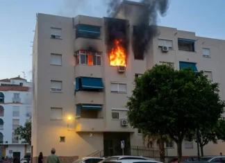 Un incendio en Huerta Nueva alarma a los vecinos de Estepona incendio en Huerta Nueva
