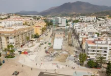 Estepona acelera las obras del bulevar: parking al 75% obras del bulevar