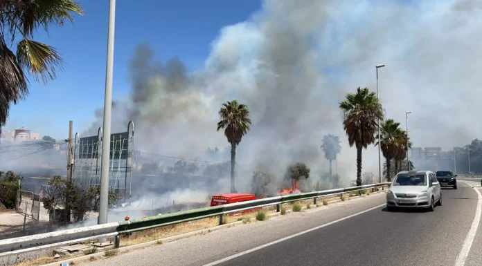 Incendio urbano en Estepona junto al taller Paga Menos Incendio urbano en Estepona
