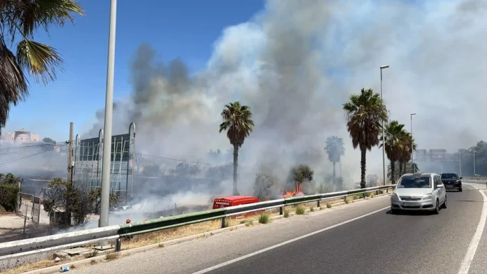 Incendio urbano en Estepona Incendio urbano en Estepona