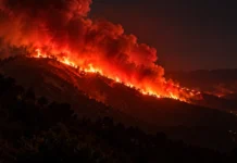 Incendio forestal en Igualeja obliga a confinar a toda la población y activa el nivel 1 del Plan Infoca Incendio forestal en Igualeja